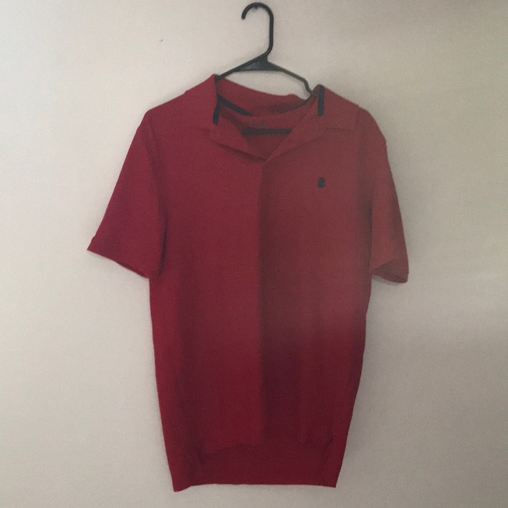 Izod Men’s Medium Red collared t-shirt.